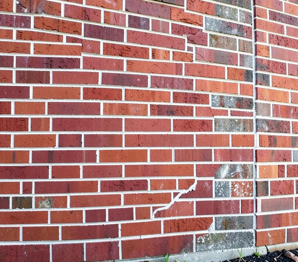 Freshly repointed brick wall on a home in the Greater Toronto Area